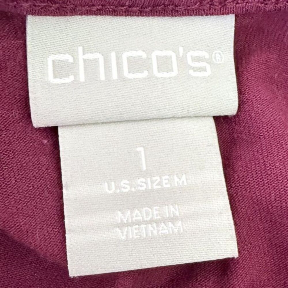 Chico's Long Long Open Front Duster Long Sleeve Wrap Sweater Rayon Size M - Picture 4 of 5